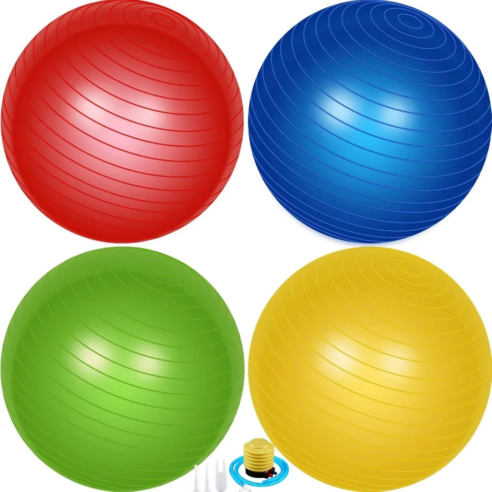Pilates Yoga Pregnancy - 4 Pack Exercise Balls for Yoga