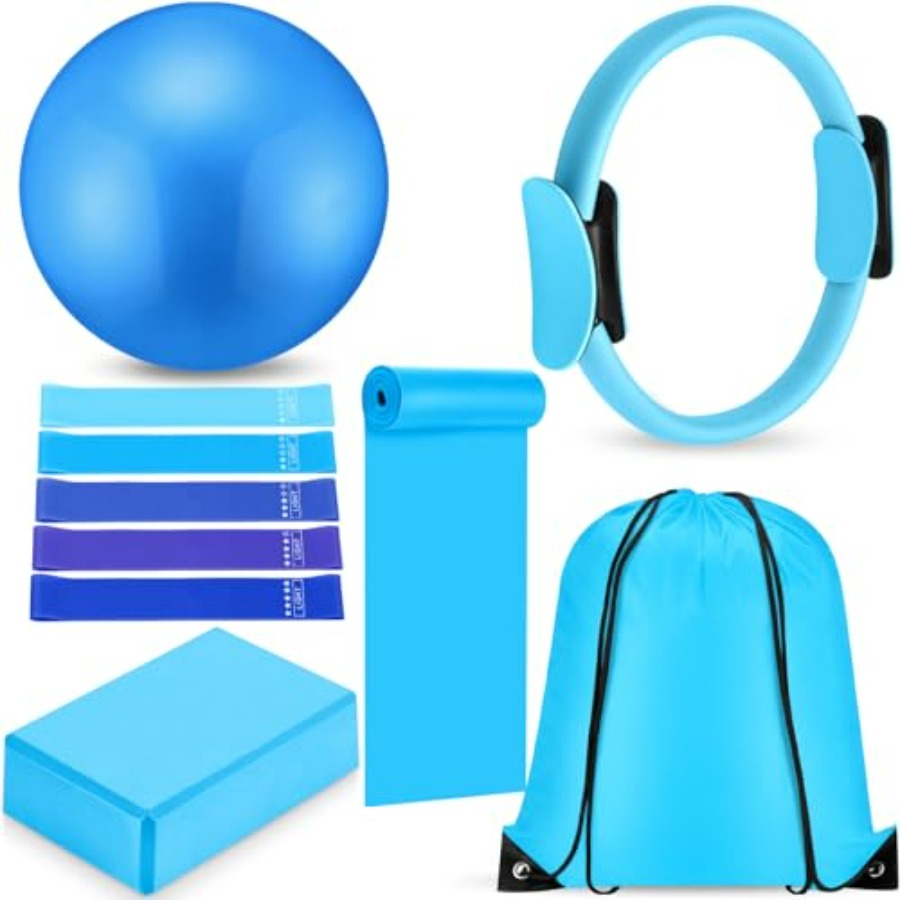 Pilates Yoga Gifts - 10 Pcs Pilates Ring Blocks Set