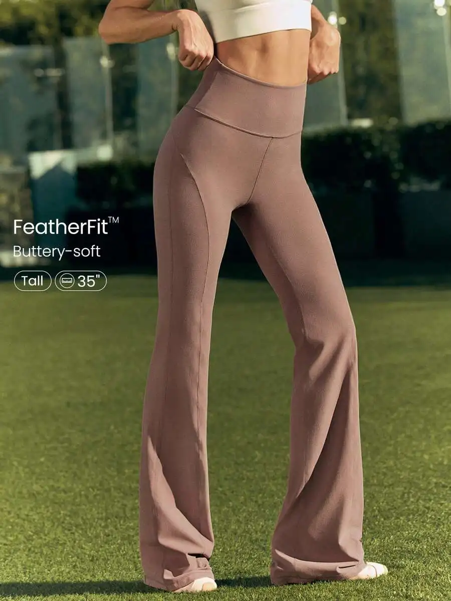 Pilates Yoga Fit - Ultra Long Flare Leggings For Women