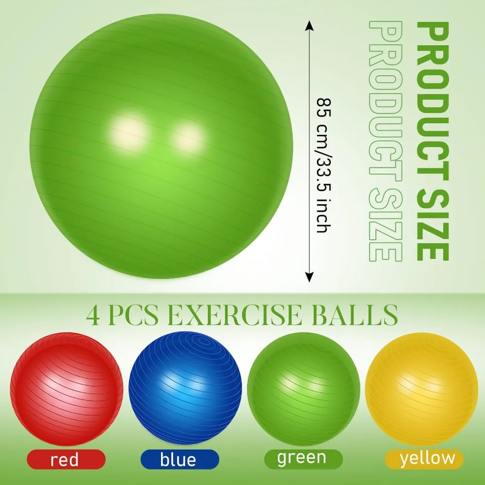 4 Pack Exercise Balls for Yoga - огляд і ціна Pilates Yoga Pregnancy