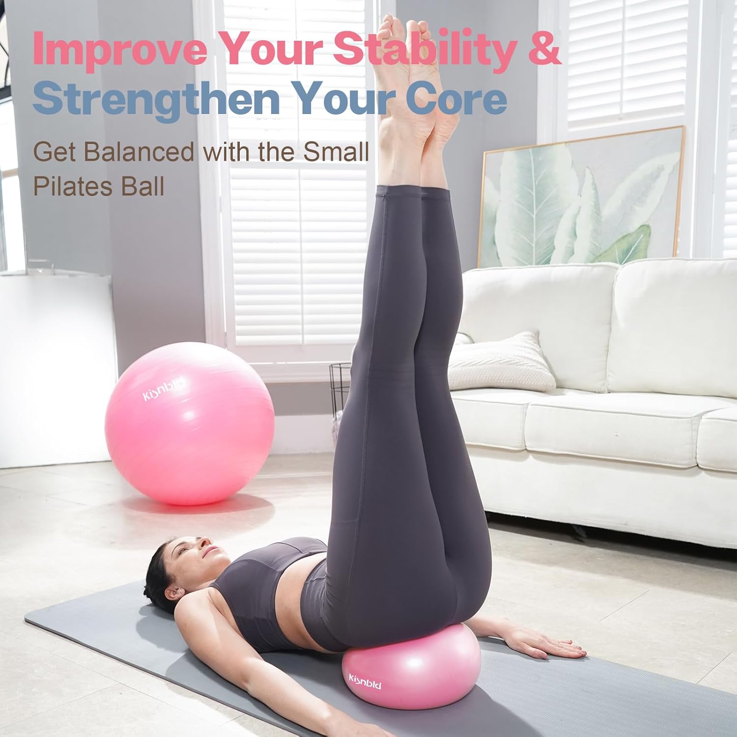9 Inch Mini Pilates Ball, Anti - огляд і ціна Pilates Yoga Or