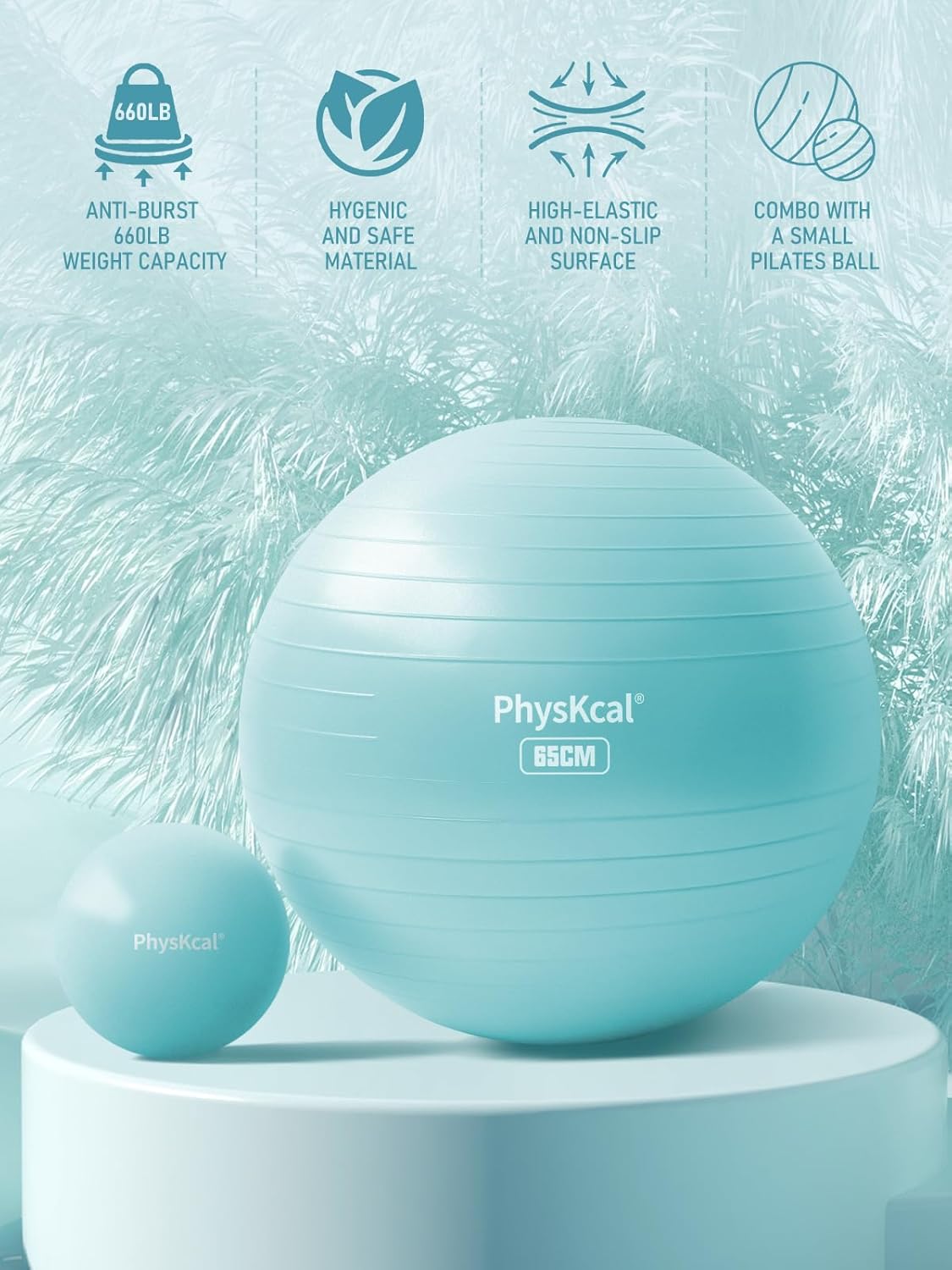 Yoga Ball for Exercise with Sm - огляд і ціна Pilates Yoga Pregnancy