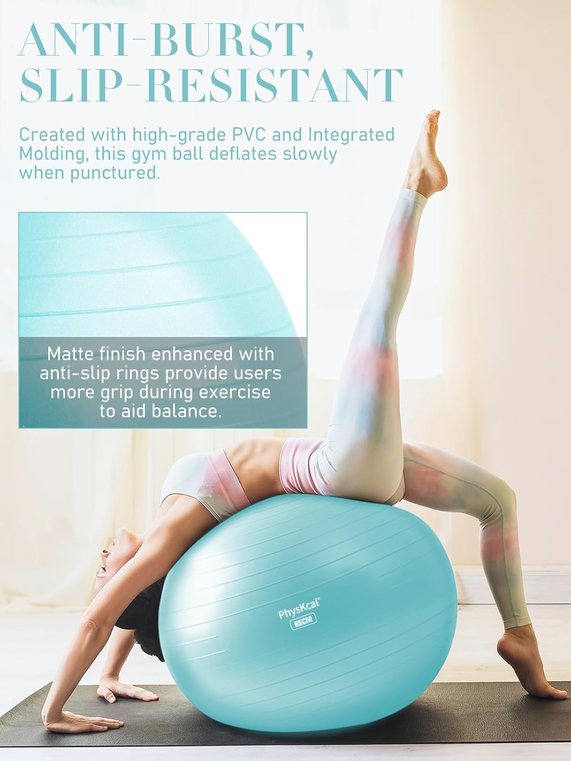 Yoga Ball for Exercise with Sm - огляд і ціна Pilates Yoga Pregnancy