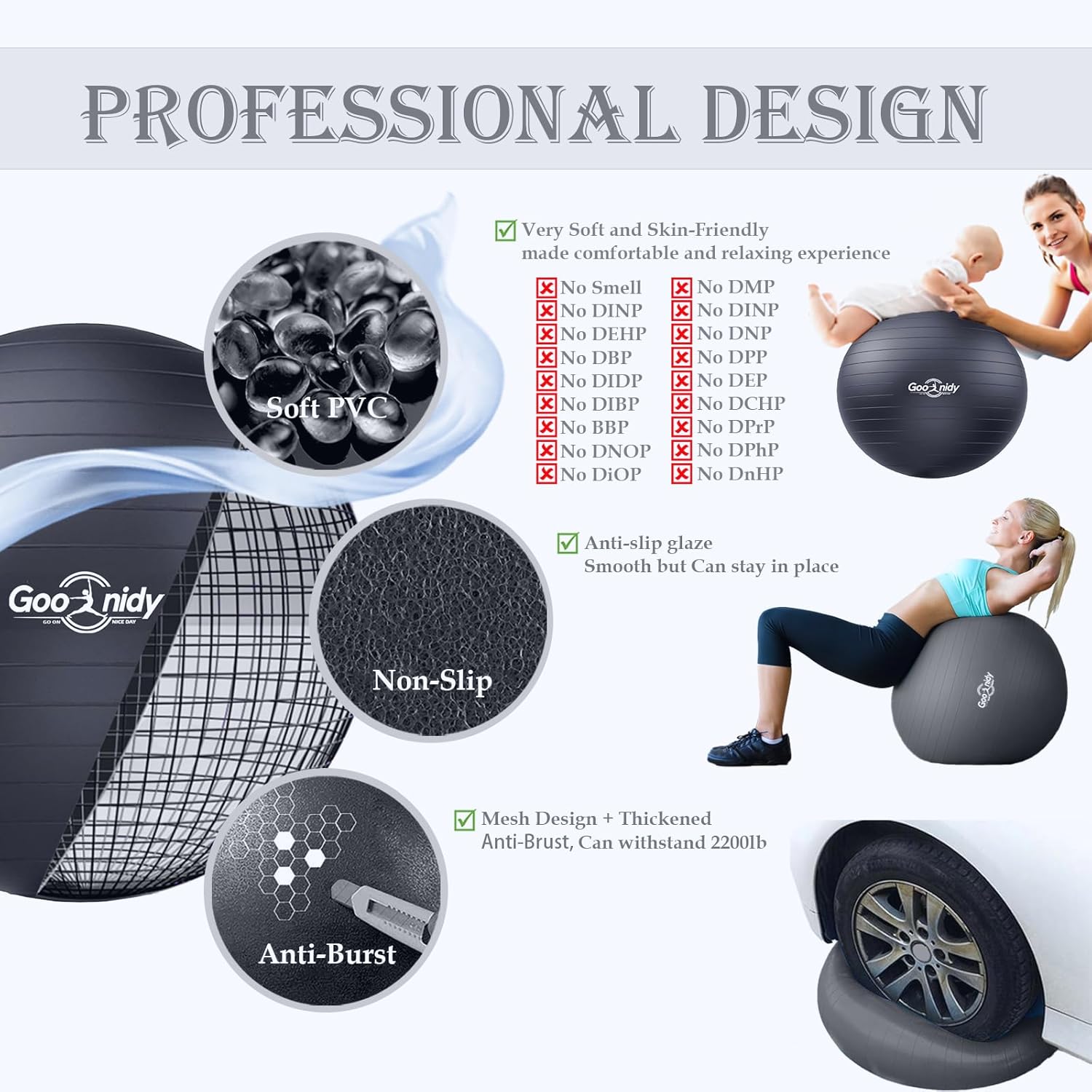Anti-Burst Pilates Yoga Ball C - огляд і ціна Pilates Yoga Pregnancy