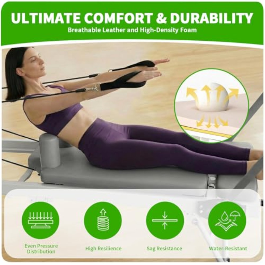 Foldable Pilates Reformer Mach - огляд і ціна Pilates Reformer Spring