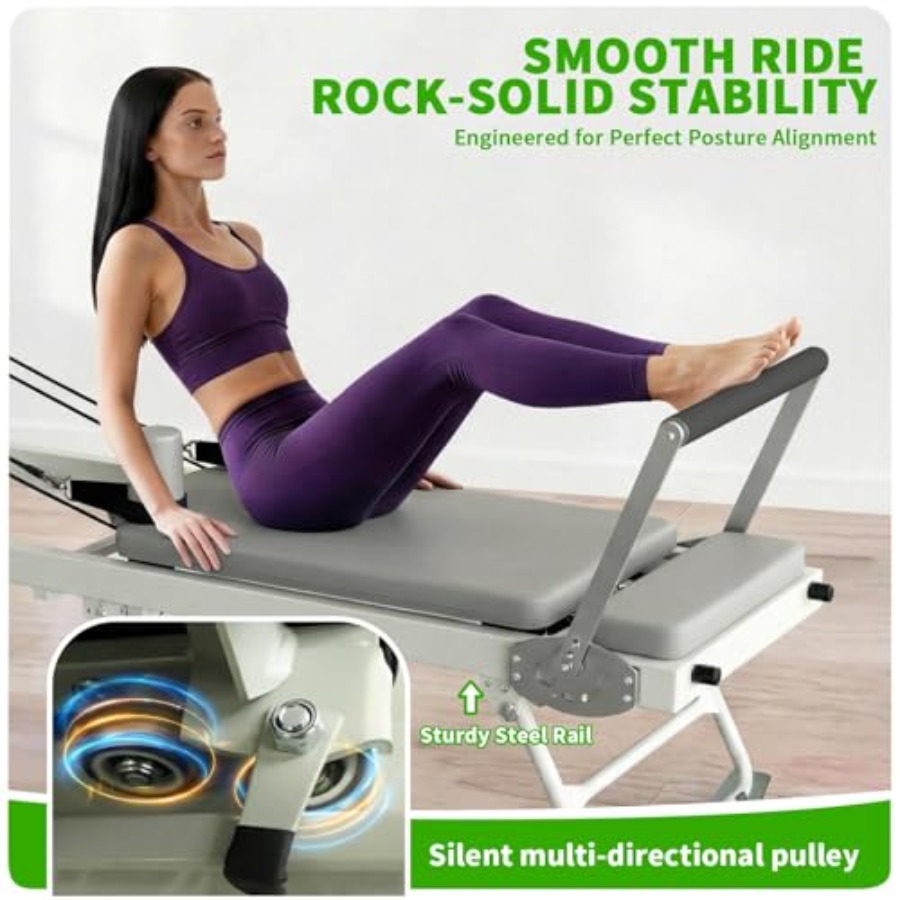 Foldable Pilates Reformer Mach - огляд і ціна Pilates Reformer Spring