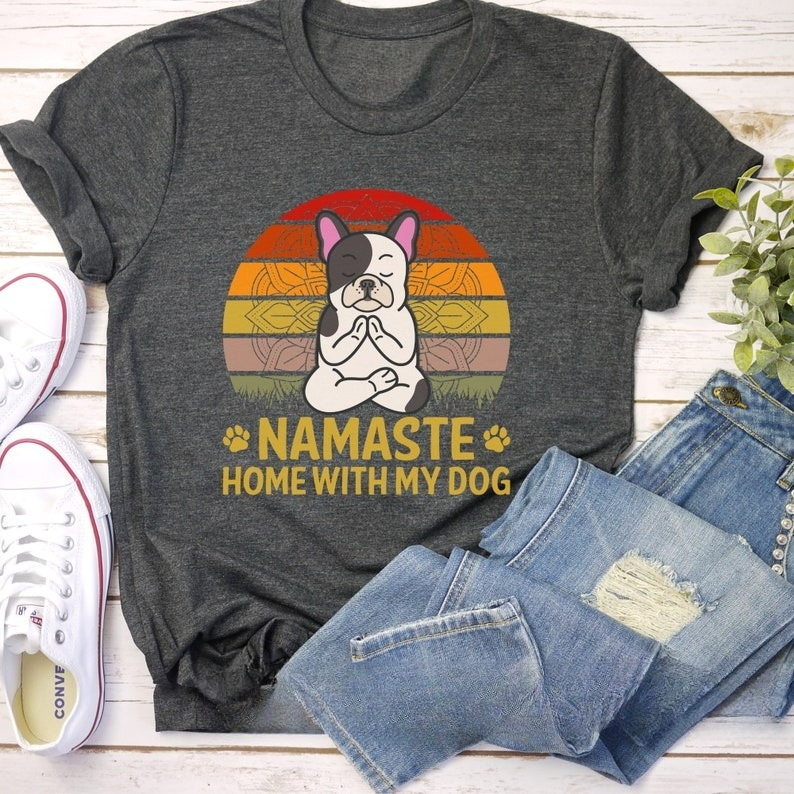 Cute Cartoons Dog Namaste Shir - огляд і ціна Pilates Yoga Gifts