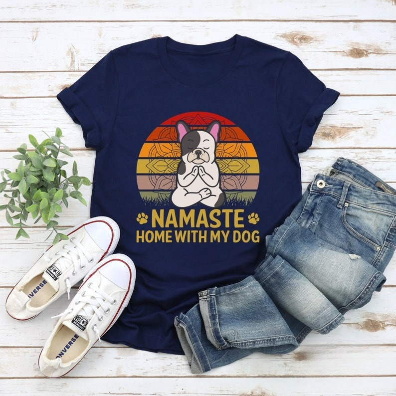 Cute Cartoons Dog Namaste Shir - огляд і ціна Pilates Yoga Gifts
