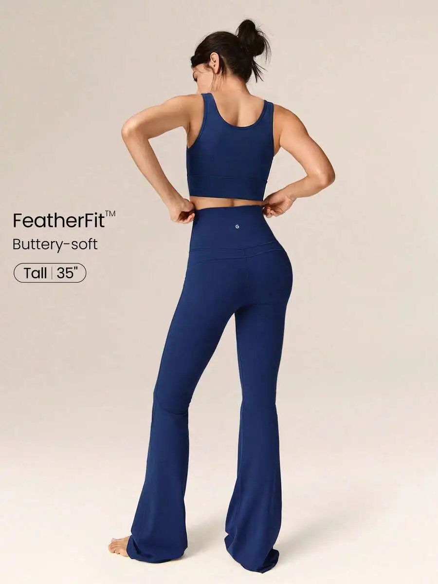 Ultra Long Flare Leggings For  - огляд і ціна Pilates Yoga Fit